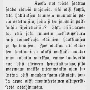 Hämeen Sanomat vuodelta1883. Ehdotus sukupuuttoon metsästetyn majavan palautuksesta. Hämeen Sanomat vuodelta 1883.