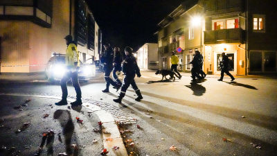 Poliser efter attack i norge.