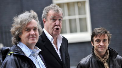 Från vänster: James May, Jeremy Clarkson och Richard Hammond i London i november 2011