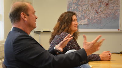 Producent Mats Långbacka och regissör Ulrika Bengts