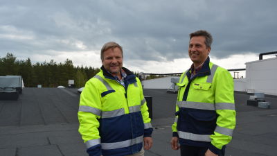 Kvalitetschef Mikael Snellman och tekniske ledaren Markus Snellman vid Snellman Ab