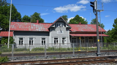 Sjundeå tågstation.