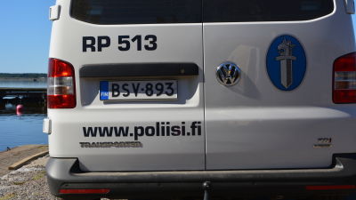 Polisbil i Vasa.