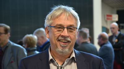 Michael Lindholm på företagardagarna i Åbo.