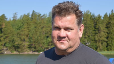 Taxibåtförare Mikael Rehnberg.