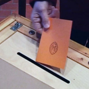Röstsedel i församlingsvalet