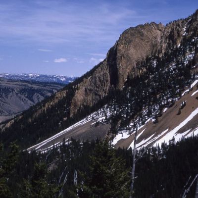 Vuorenrinne Yellowstonen luonnonpuistossa