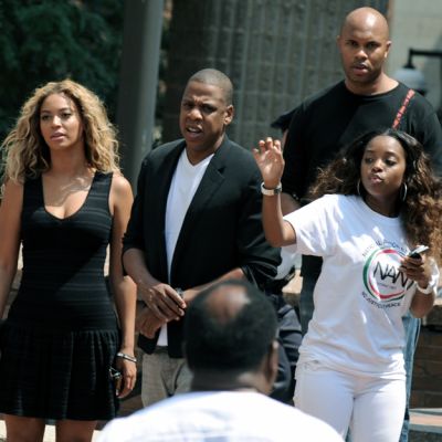 Beyoncé ja Jay-Z osallistuivat Trayvon Martinin oikeuksia puolustavaan mielenosoitukseen New Yorkissa 20. heinäkuuta.