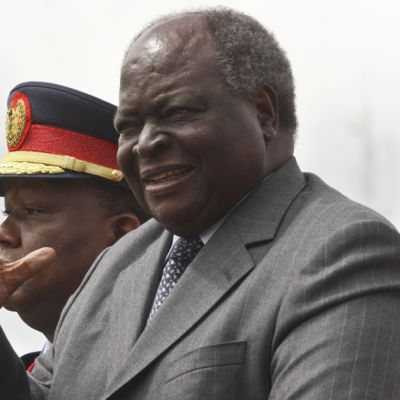 Kenian presidentti Mwai Kibaki Nairobissa kesäkuussa 2012.