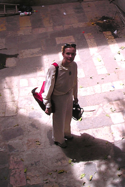 Sanna Aro-Valjus, doktor i assyriologi, i Damaskus.