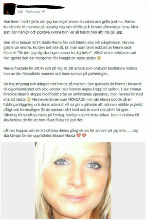 Inlägget om "Marcia Karlsson". Personen på bilden, Hennie, har inget med texten att göra. Inlägget om "Marcia Karlsson"