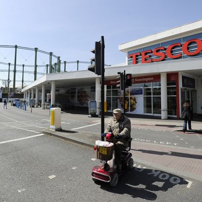 Tesco-supermarket kuvattuna Lontoossa huhtikuussa 2014.