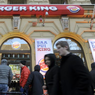 Burger Kingin edusta.