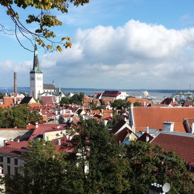 Tallinnan vanhankaupungin punaisia kattoja
