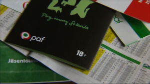 Även PAF är under utredning, bolaget misstänks för penningtvätt. Åländska Penningautomatföreningen PAF:s spelmaterial.