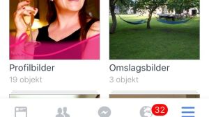 Det lönar sig att tänka på vilka av dina profilbilder du vill att vem ska se. Skärmdump på inställningar för personlig information på Facebook.