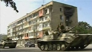 Al-Shishani deltog i kriget i Georgien då han tjänstgjorde i den georgiska armén. Han tvingades avgå 2010 då han insjuknade i tuberkulos. krig i georgien