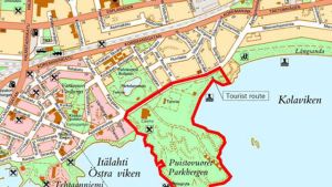 Stråket ska gå från Casino i Östra viken till Plagen vid Kolaviken. Den södra delen av Hangö centrum ska få en uppdaterad plan.