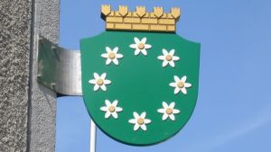 Raseborgs stadsvapen orsakade livliga diskussioner eftersom de gamla kommunvapnen slutade användas. Raseborgs vapen