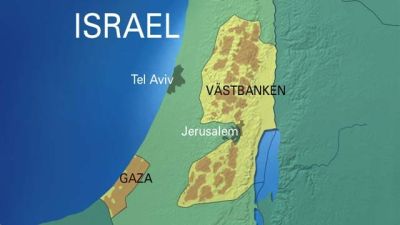 Karta över Israel