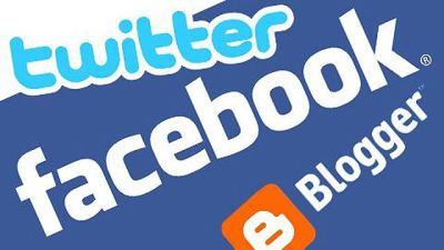 Twitter och Facebook logos