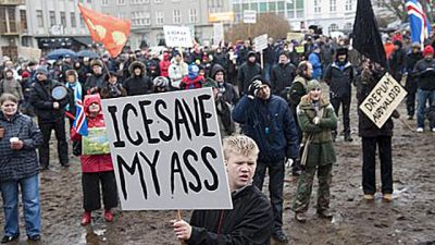 Demonstration mot icesave