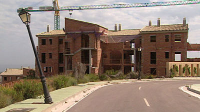 Halvfärdiga hus Spanien