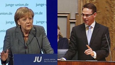 Förbundskansler Merkel och statsminister Katainen
