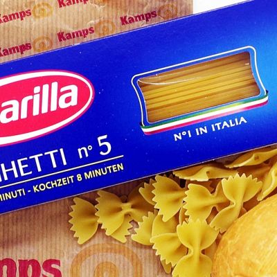 Barillan tuotteita Saksan markkinoilla.