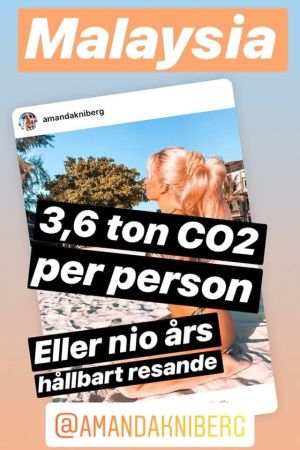 Skärmdump från "Aningslösa influencers" instagramstory. Skärmdump av Instagramkonton "Aningslösa influencers" story.