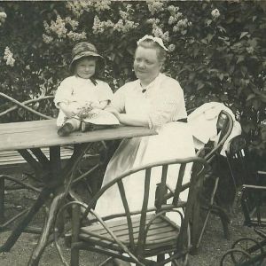 Alva Forsius med dotter