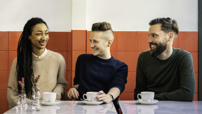 Maïmouna Jagne-Soreau, Martina Moliis-Mellberg och Martin Welander.