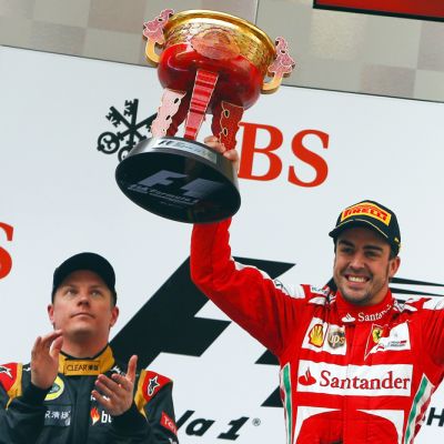 Kimi Räikkönen ja Fernando Alonso.