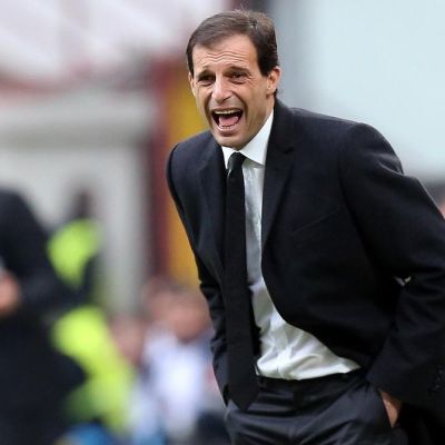 Juventuksen päävalmentaja Massimiliano Allegri.