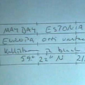 Muistiinpanoja Estonian hätäkutsusta Ylen uutissa 13.10.1994.