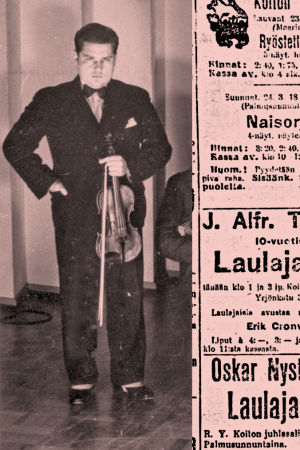 Ilmoituksia Työmies-lehdessä maaliskuussa 1918.