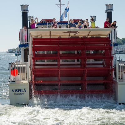 Färjan till Högholmen från Salutorget i helsingfors