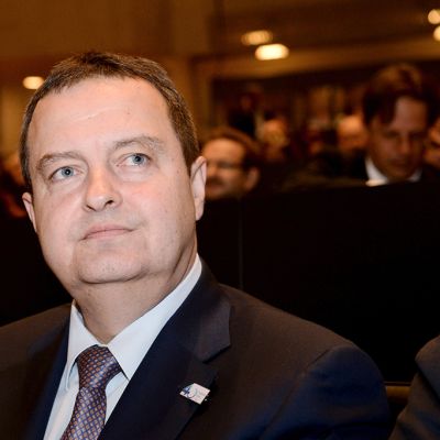 Serbian ulkoministeri Ivica Dacic Etyj:n yleiskokouksessa Helsingissä 10. heinäkuuta 2015.