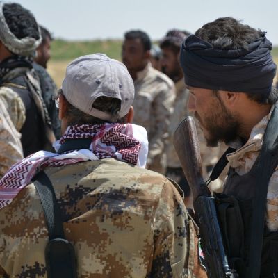 SDF:n joukkojen jäseniä.