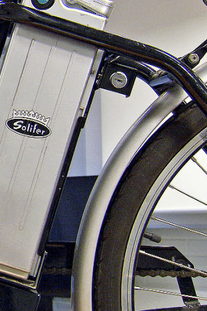 Solifer polkupyörän akku.