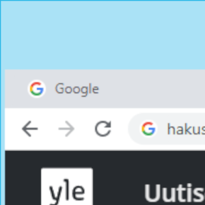 Nopeampaa on kirjoittaa hakusanat suoraan selaimen osoiteriviin. Hakunäkymä Firefox-selaimessa