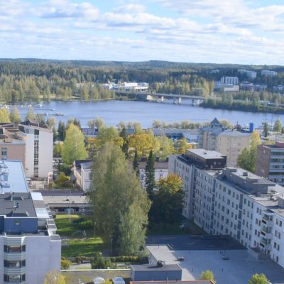 Näkymä Naisvuoren näkötornista Graanin suuntaan 2018.