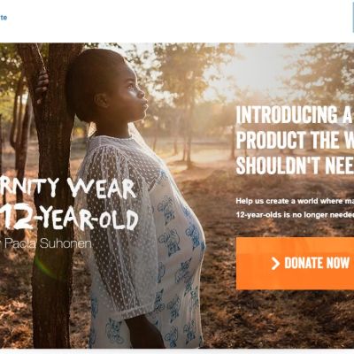 Maternity wear for a 12-year-old.
