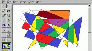 Vem har inte gjort ett liknande konstverk någon gång? Ett klassiskt konstverk i Microsoft paint