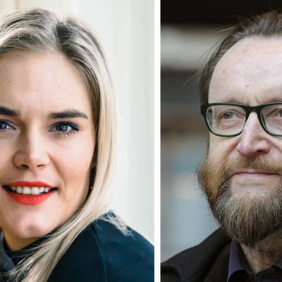 Kuvassa on seksuaaliterapeutti ja tietokirjailija Marja Kihlström sekä tutkimusprofessori Osmo Kontula.