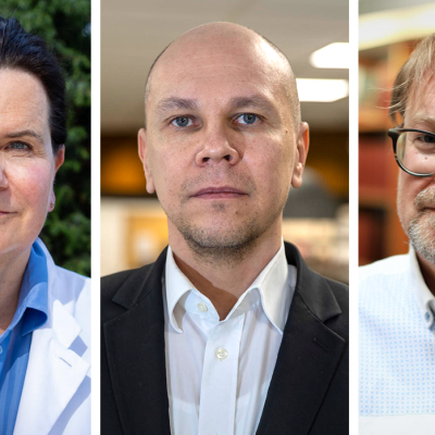 HUSin apulaisylilääkäri Eeva Ruotsalainen, Rokotetutkimuskeskuksen johtaja Mika Rämet, virologian professori Olli Vapalahti.