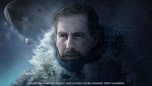 Roald Amundsen spelas av Pål Sverre Valheim Hagen. Filmposter till den norska storfilmen Amundsen