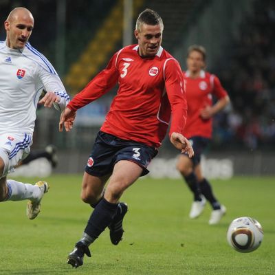 Slovakian Robert Vittek ja Norjan Kjetil Wähler.