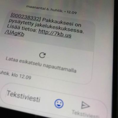 Postin nimissä lähetetty huijausviesti