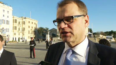 Statsminister Juha Sipilä på EU-möte i Malta